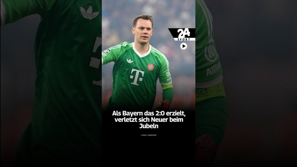 Als Bayern das 2:0 erzielt, verletzt sich Neuer beim ... #ChampionsLeague #FCBayern #Fußball #shorts