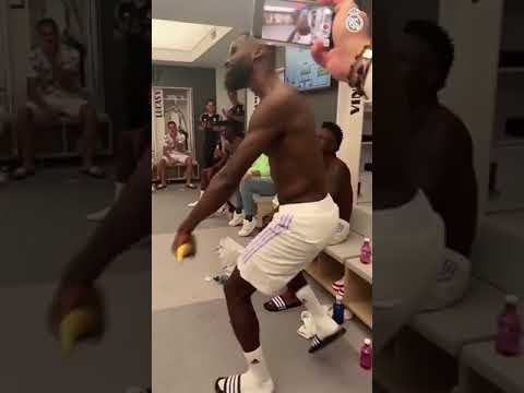 ASÍ CELEBRA EL REAL MADRID en el vestuario tras la victoria en EL CLÁSICO vs BARCELONA | #shorts