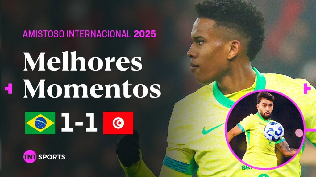 ESTEVÃO CRAVA DE NOVO, MAS PAQUETÁ PERDE PÊNALTI! | BRASIL 1X1 TUNÍSIA | MELHORES MOMENTOS ESTEVÃO CRAVA DE NOVO, MAS PAQUETÁ PERDE PÊNALTI! | BRASIL 1X1 TUNÍSIA | MELHORES MOMENTOS