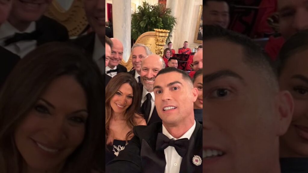 Cristiano Ronaldo at the presidential Dinner in the White House 🏛️🐐