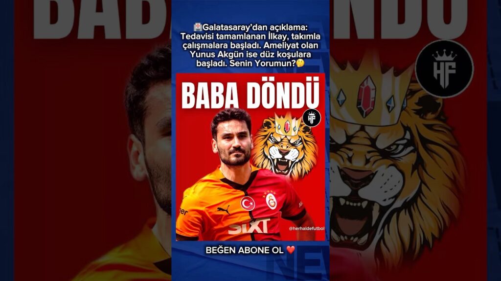 Galatasaray’da İlkay Gündoğan ve Yunus Akgün açıklaması! #galatasaray #futbol