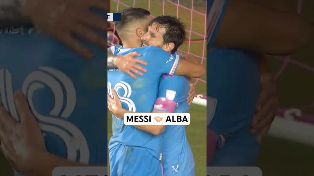 Messi 🔥asiste una vez más pero ahora es Jordi Alba 🇪🇸 quien la mete de zurda