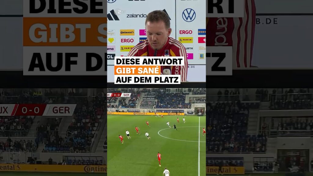 Was für eine Ansage von Leroy Sané! 🫳🎤 | sportstudio | #shorts