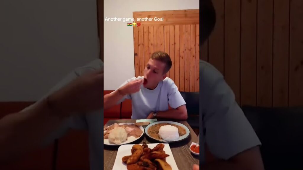 Dani Olmo loves his fufu 😂🇬🇭 (via bennyhenrichs/IG) #shorts