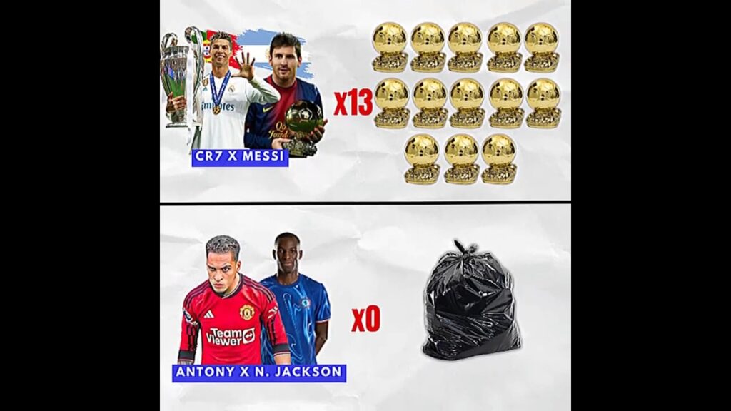 Antony & Nicolas Jackson Can’t Touch Ronaldo & Messi’s Trophy Cabinet!