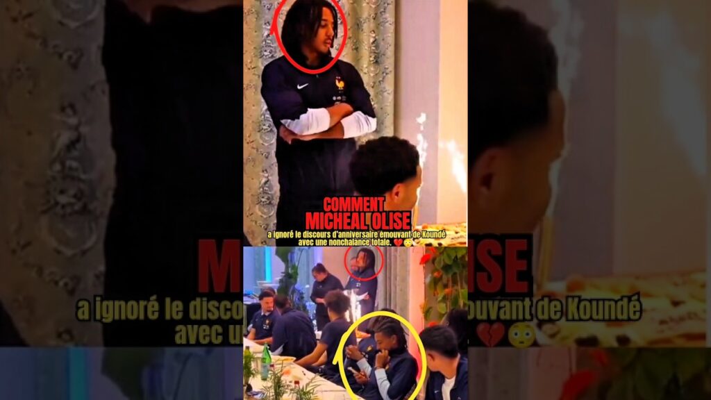 Comment Olise a ignoré le discours d’anniversaire émouvant de Koundé avec une nonchalance totale.💔😳