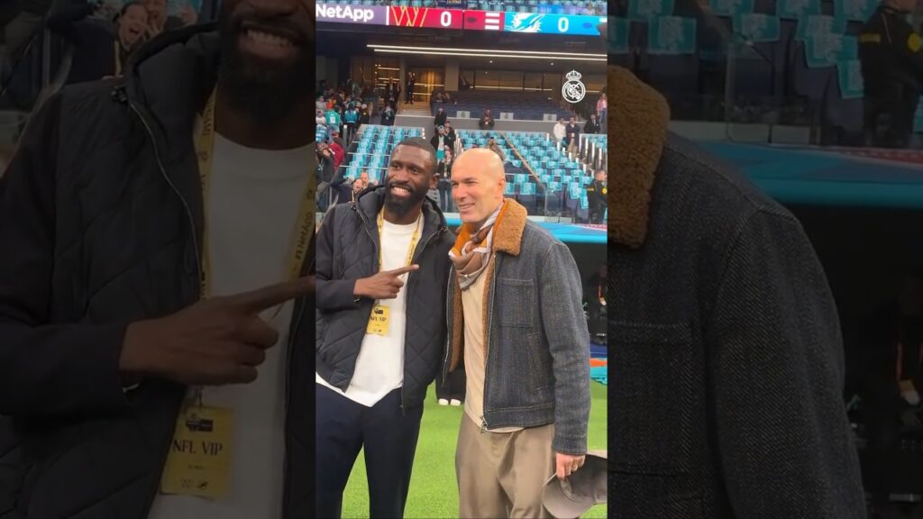 Antonio Rüdiger meets Zinedine Zidane (via realmadrid/IG) 🤩