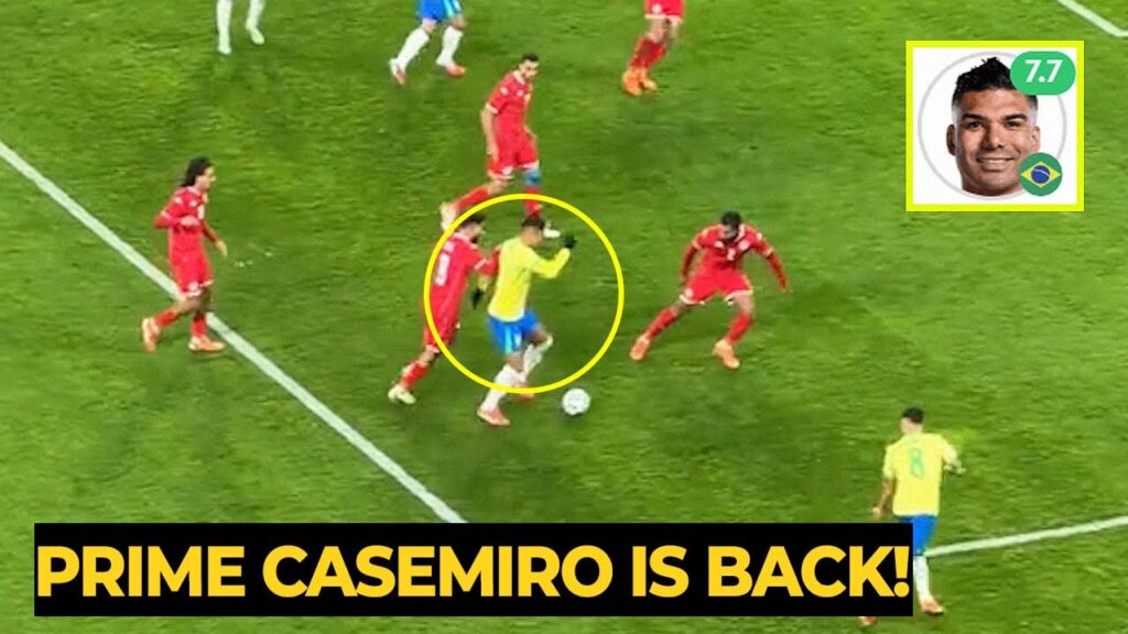 Casemiro vs Tunisia yesterday for Brazil.. the level this guy is currently playing at is SCARY