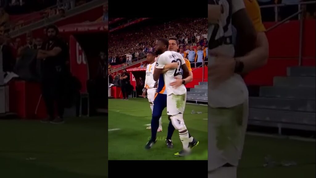 When Rüdiger Wanted To Fight With The Referee☠️🔥