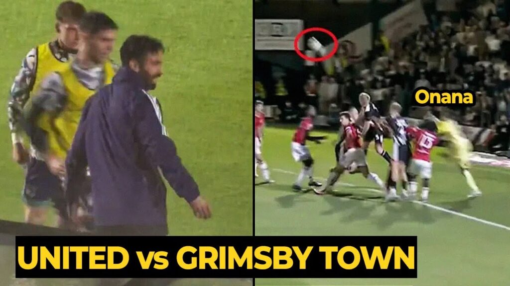 Amorim furious after Onana blunder as Harry Maguire and Mbeumo last-minute GOAL against Grimsby Town