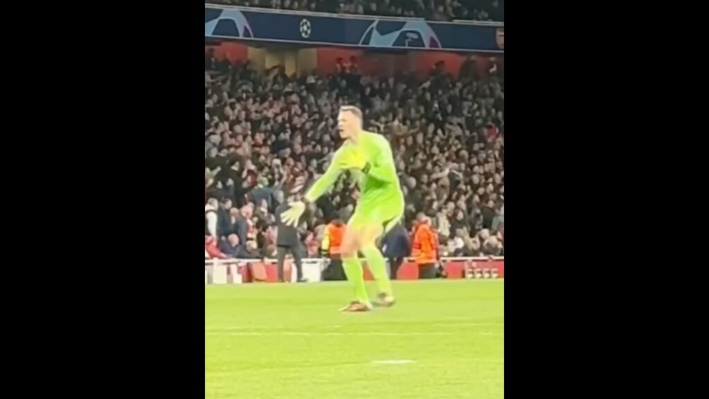 Manuel Neuer celebrating Harry Kane's goal like him | Arsenal vs Bayern | Champions League 2023/2024