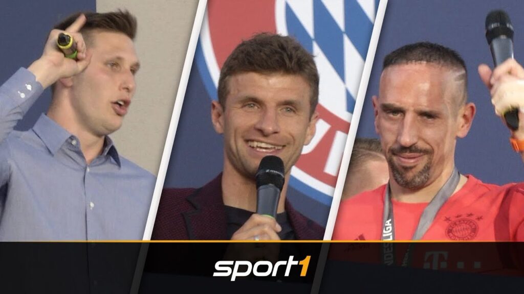 Süle singt, Ribéry hüpft: FCB-Stars feiern den Titel | SPORT1