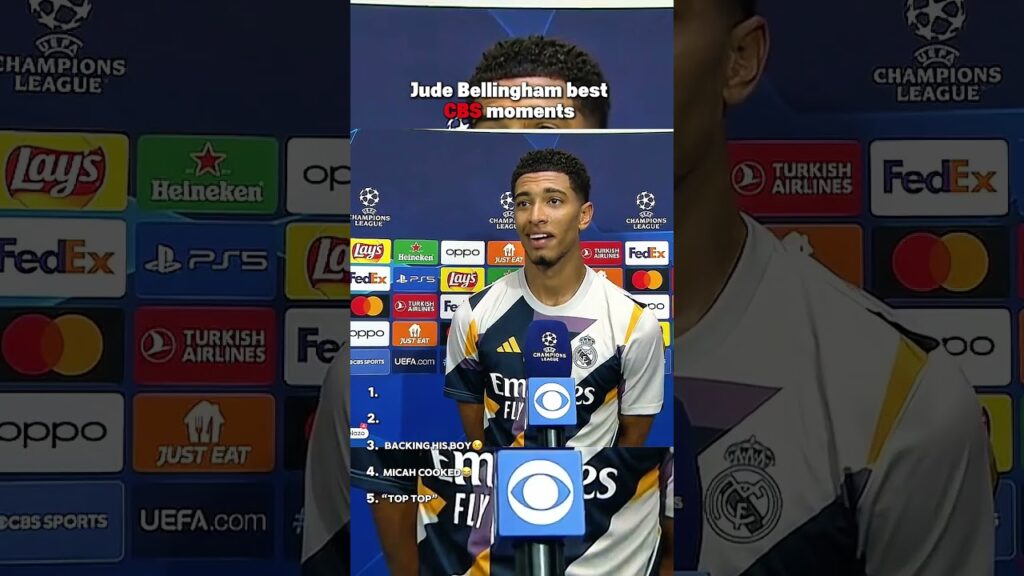 Jude Bellingham best CBS moments #footballrankings