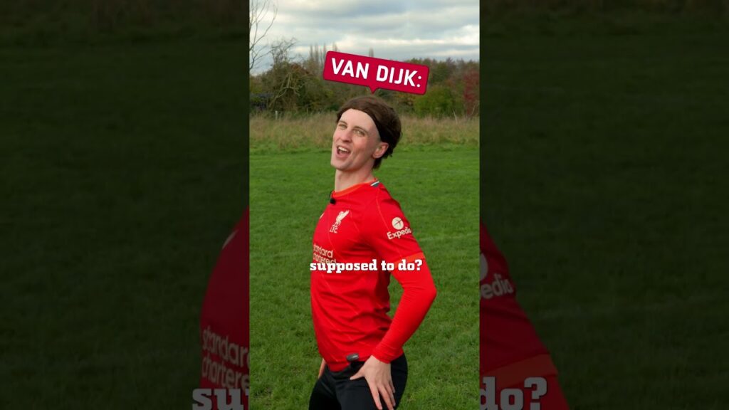 IS VAN DIJK NOW BAD?! 👀😳🎥 #vandijk #liverpool #football #footballfunny #virgil