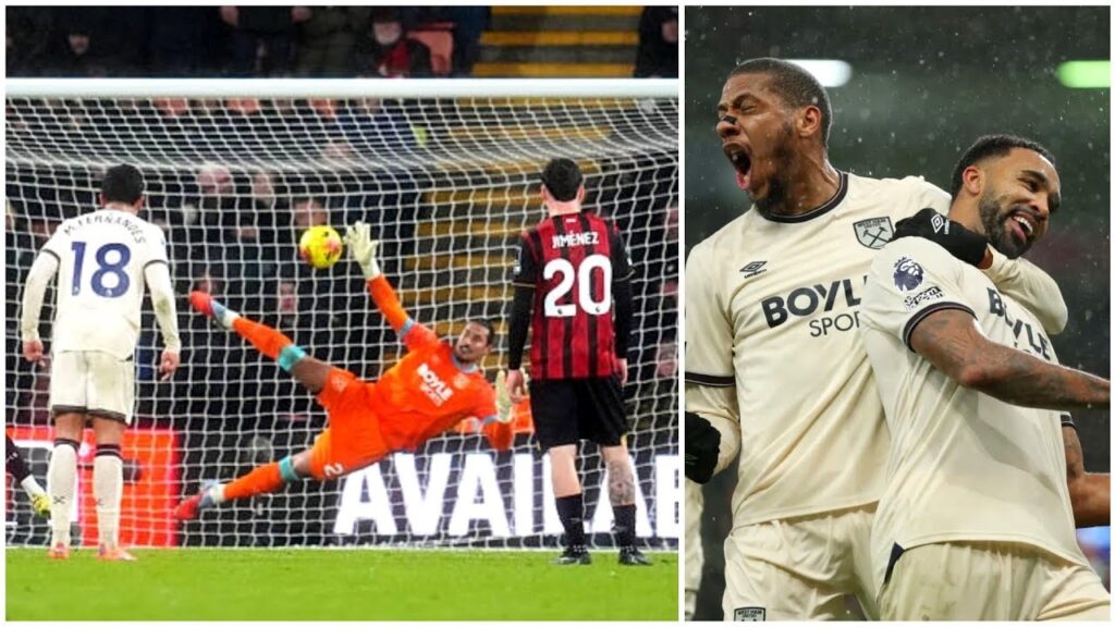 Callum Wilson two goals for West Ham vs Bournemouth