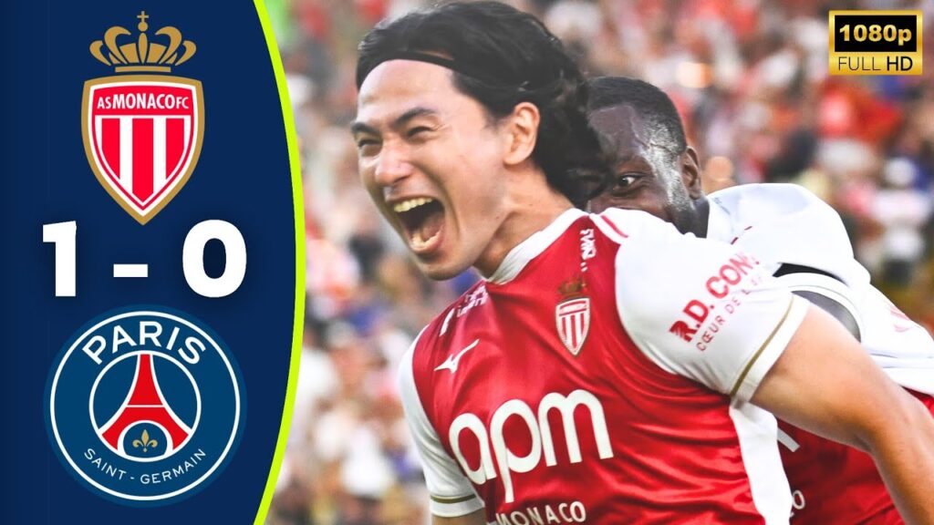 Monaco vs PSG 1-0 Resumé | Minamino Goal | Ligue 1 Highlights | Thilo Kehrer Red Card