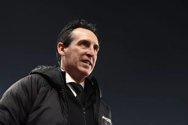 Aston Villa manager Unai Emery
