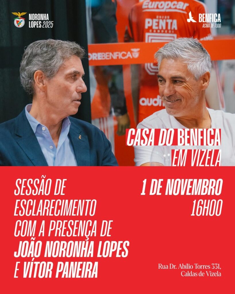 Adorava perceber a estratégia eleitoral do Noronha… ir à casa do Benfica em Vizela logo depois daquele debate para uma sessão de esclarecimento não me dá muita confiança