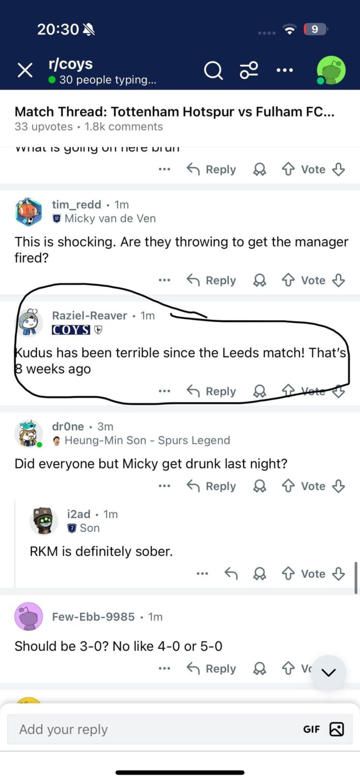 Undercover work on r/coys ⚒️