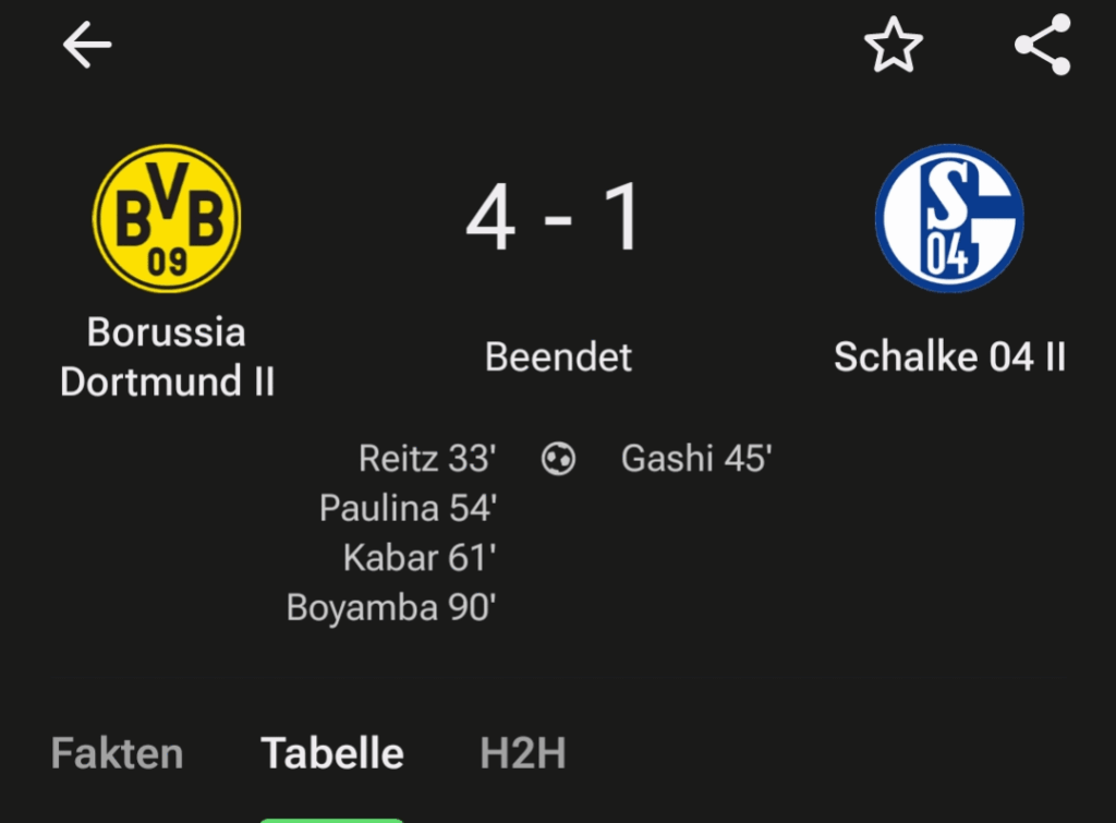 Just wanted to share our 2.Team win against Schalke in the Regio