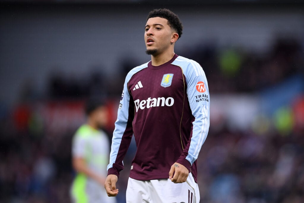Jadon Sancho during Aston Villa v Manchester City - Premier League