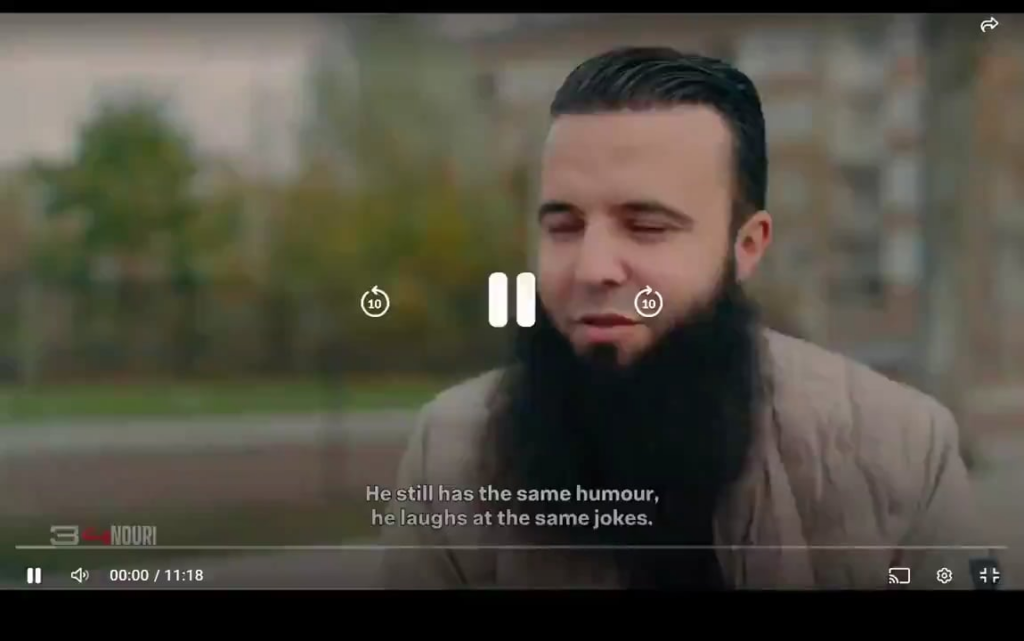 8 years after Abdelhak Nouri collapsed on the pitch, his brother (Abderrahim) answers when asked how Abdelhak express himself: "In his own way. At some point, you learn other signals. For example, his eyebrows, or his body language when he moves something to us. It’s just like a parent with a baby"