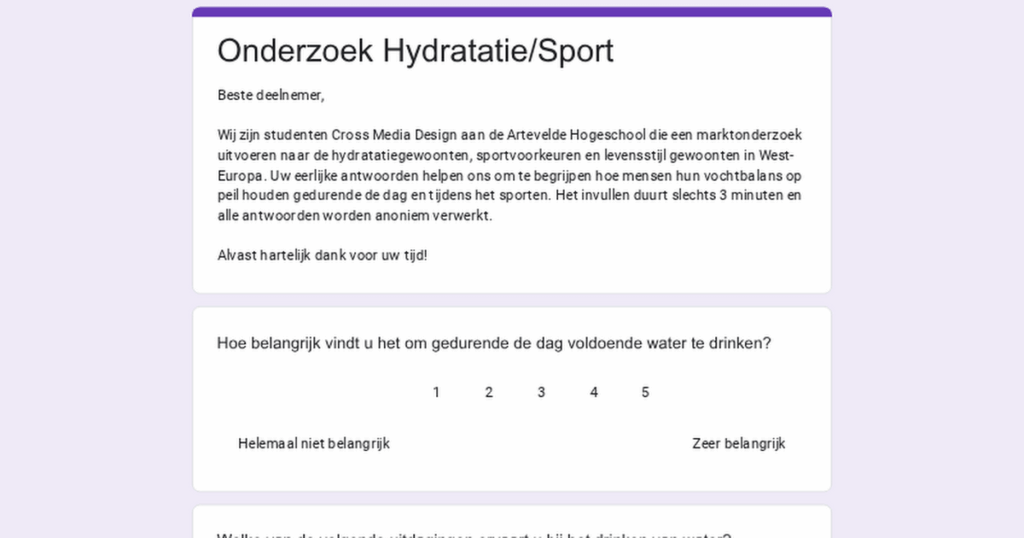 Hoi allemaal! Korte oproep voor school project! 🫗⚽