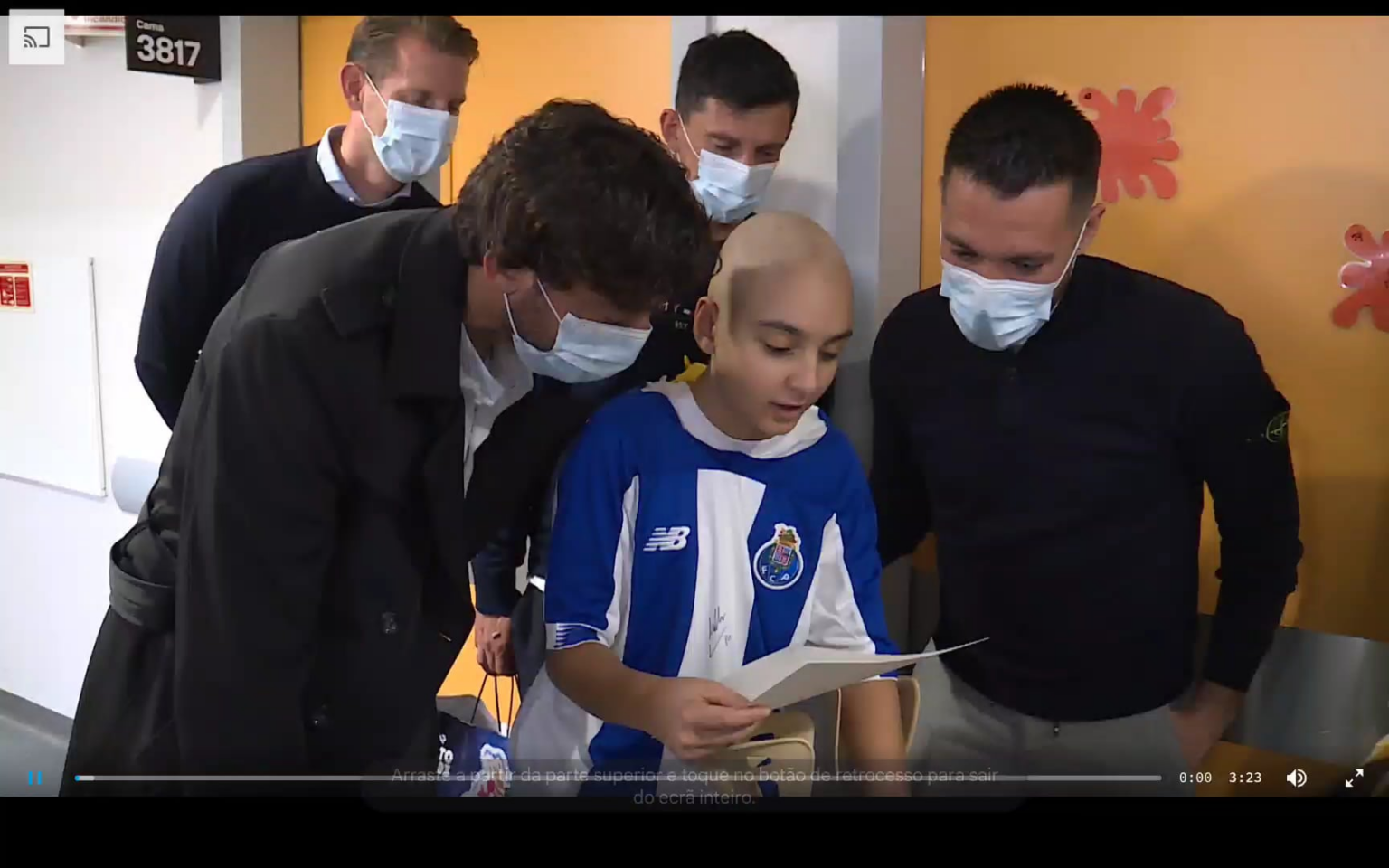 Poema da Francisca na visita da equipa técnica ao São João