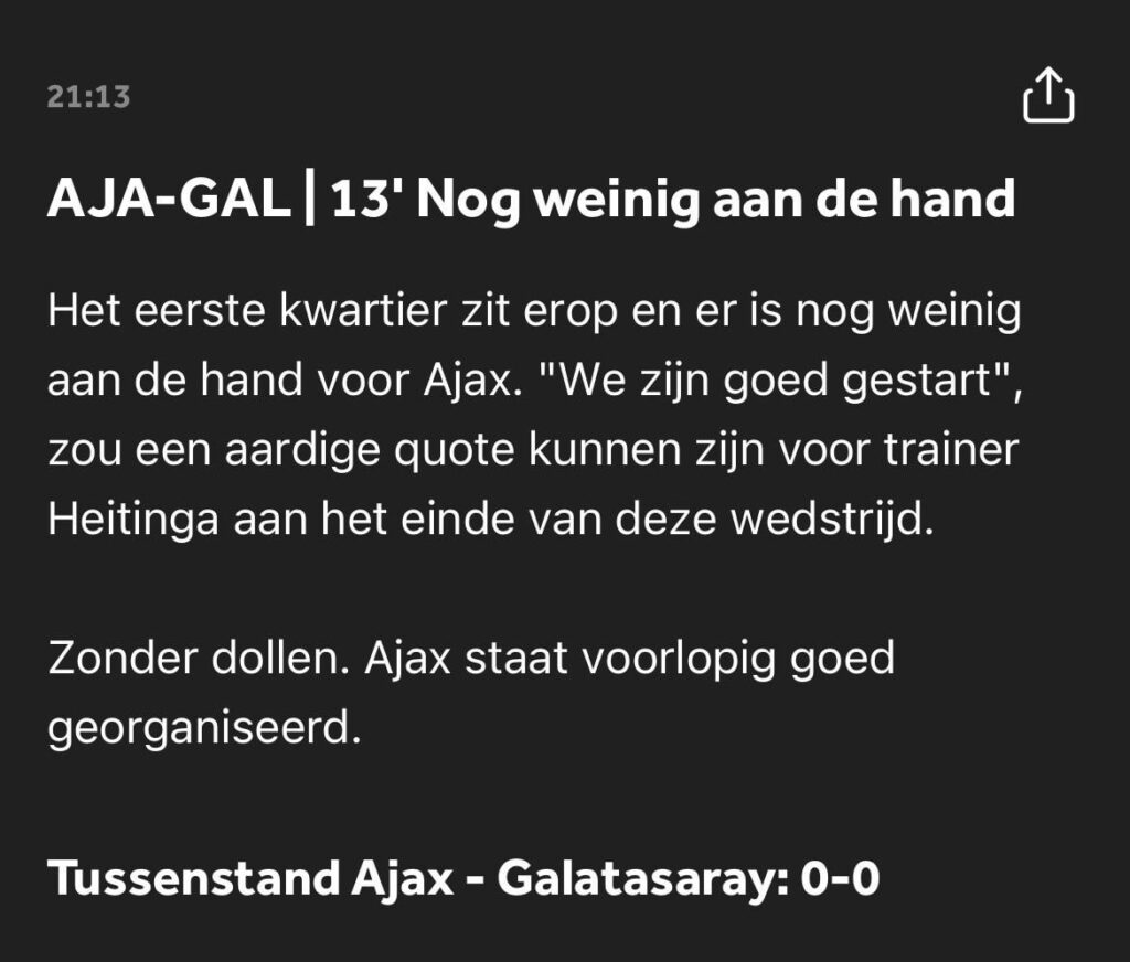 NOS redacteur voelt cynisme onder Ajax supporters goed aan