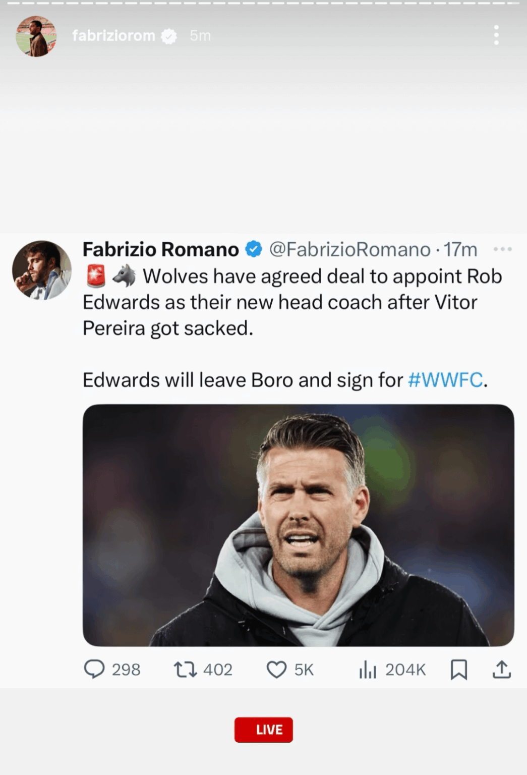yeah Fabrizio confirmed, thoughts on the new appointment lads?