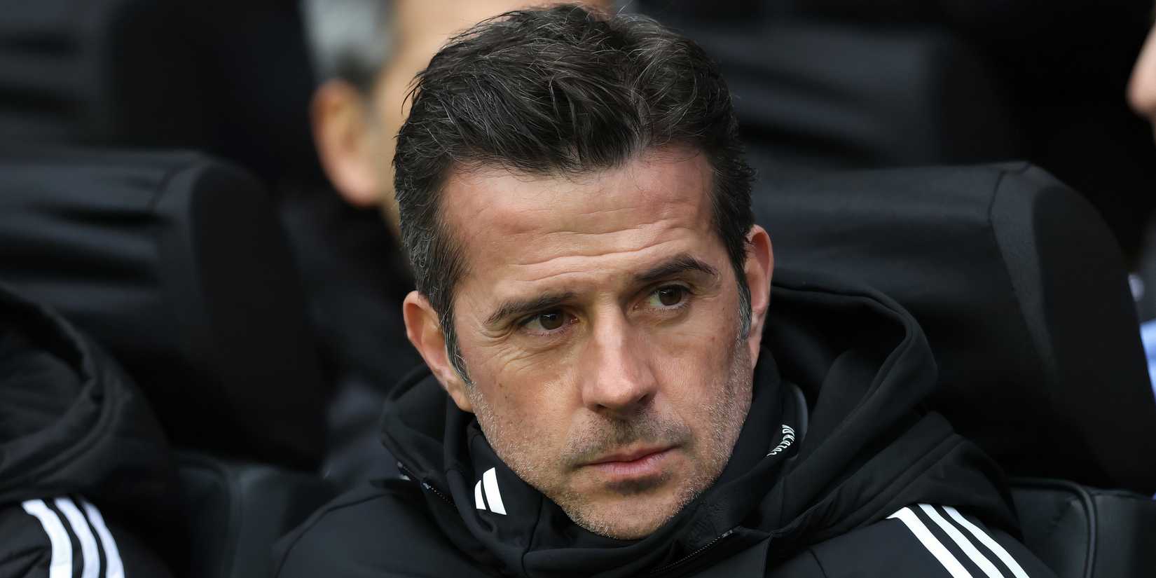 Fulham boss Marco Silva watching on from the dugout