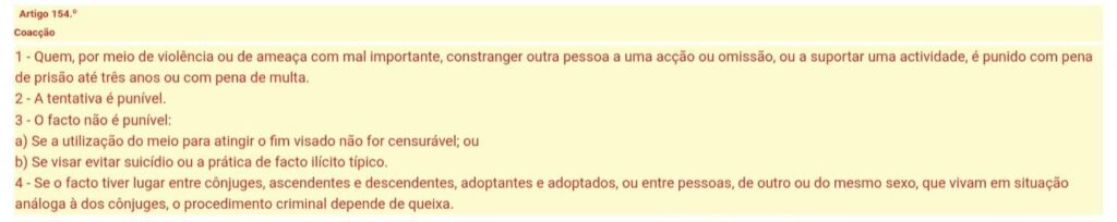Tugão: "Isto é coação!" O crime de coação: