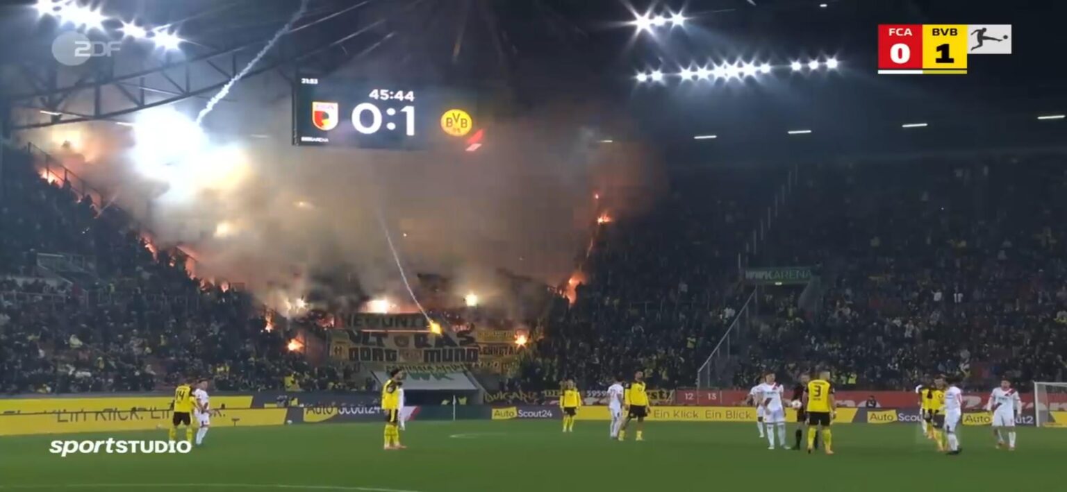 What's the point of launching fireworks rockets in a stadium?