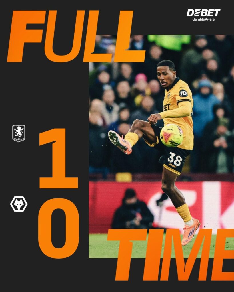 Post Match Thread Villa 1-0 Wolves