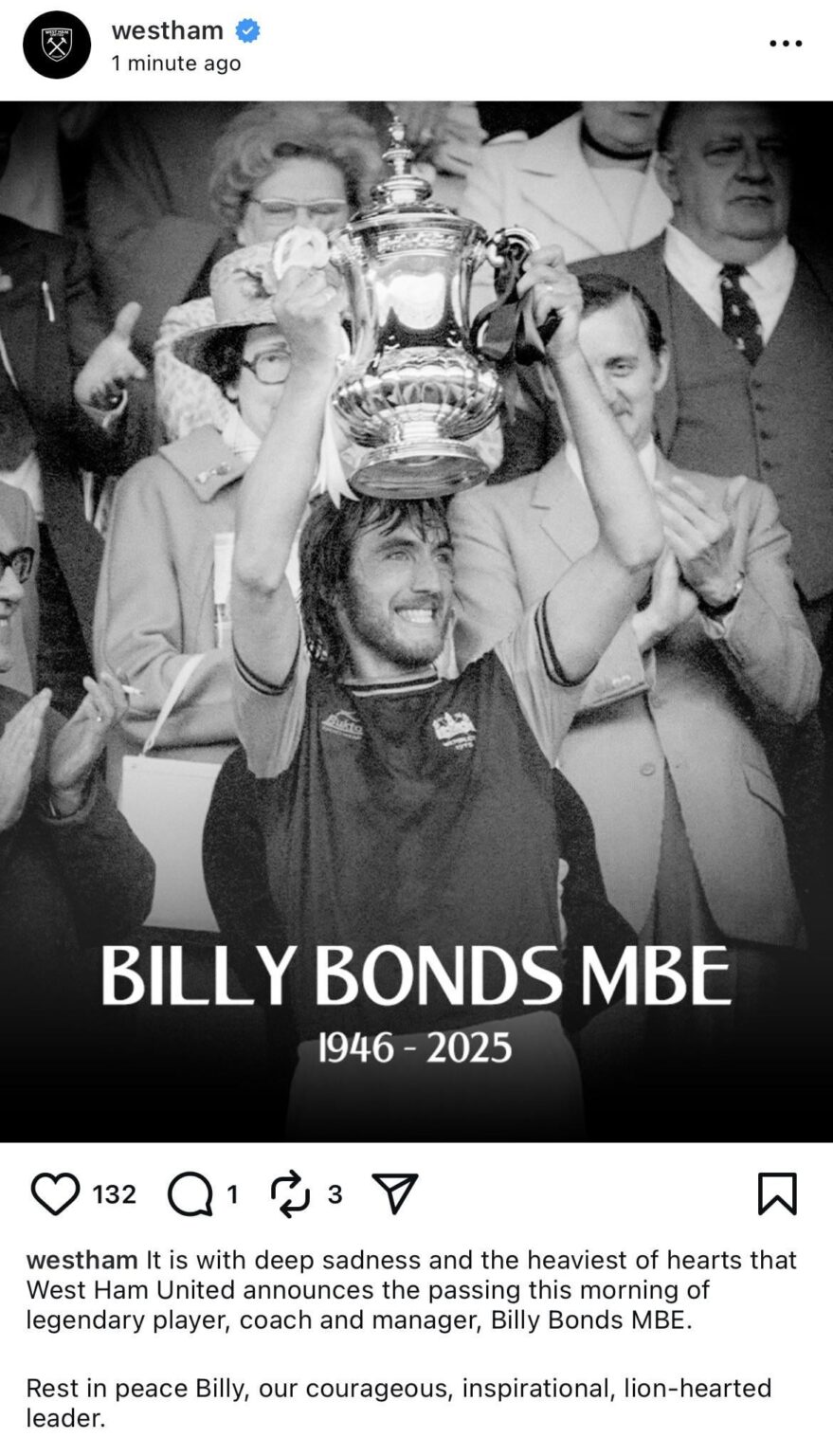 RIP Billy Bonds
