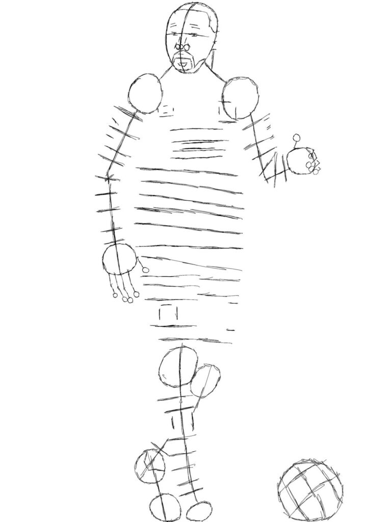 Derek Cornelius portrait (plus progression photos)