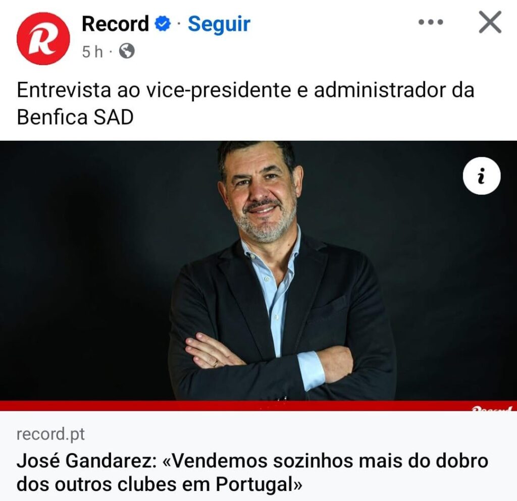 Benfica, VENDER, VENDER