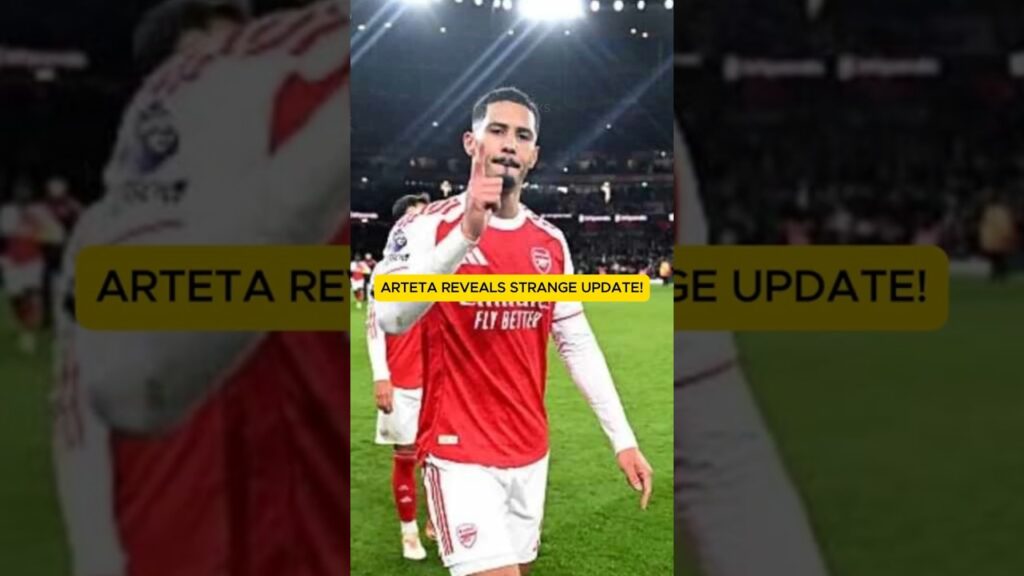 You Won’t Believe Arteta’s Update on William Saliba’s Mysterious Injury” #arsenal #premierleague