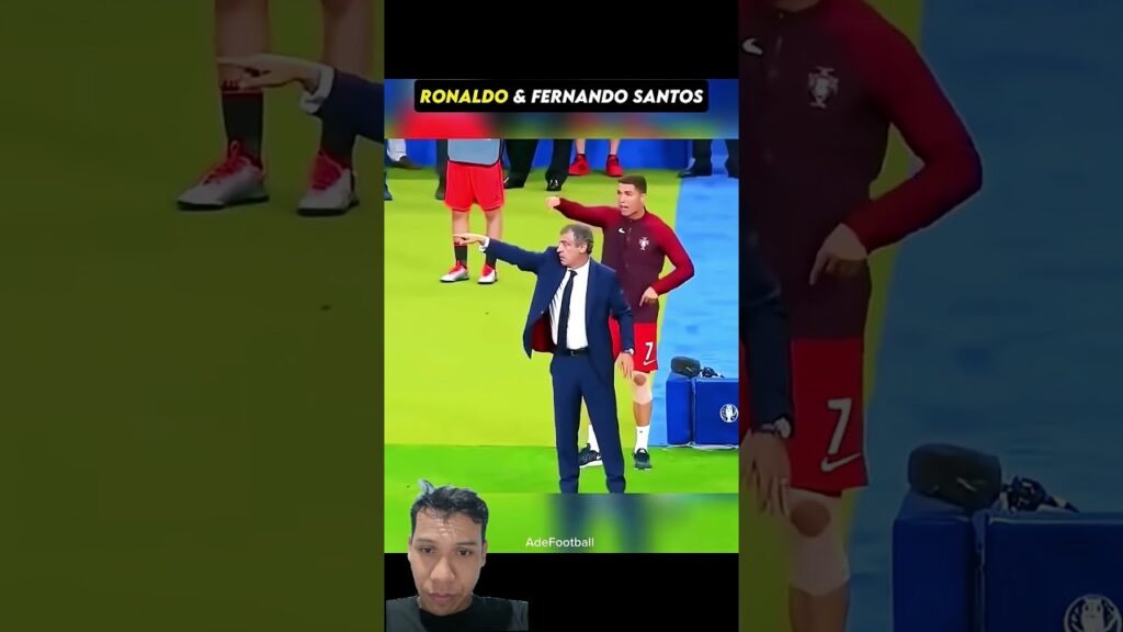 ronaldo and fernando santos #football