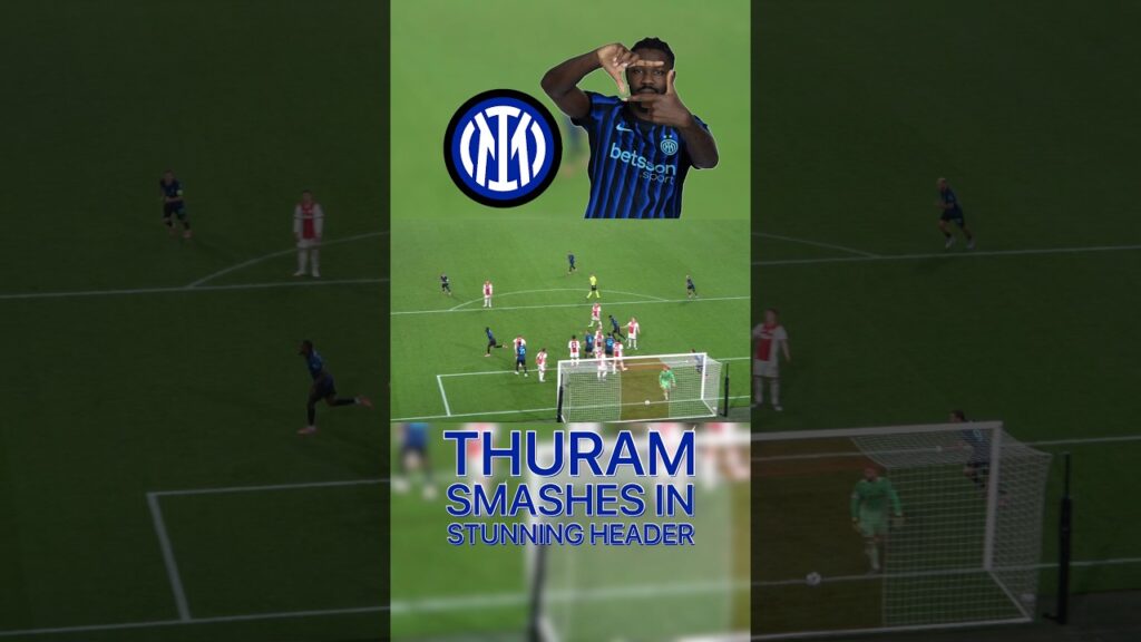 Marcus Thuram Smashes In a Perfect Header!