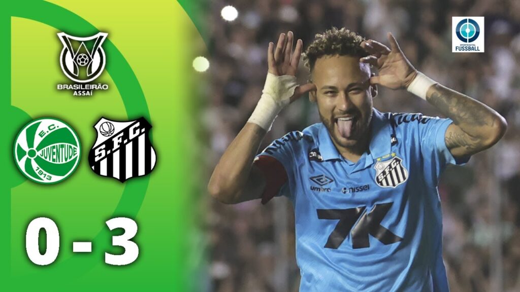 NEYMAR-HATTRICK! Superstar schießt Santos Richtung Klassenerhalt | Juventude – Santos FC NEYMAR-HATTRICK! Superstar schießt Santos Richtung Klassenerhalt | Juventude - Santos FC