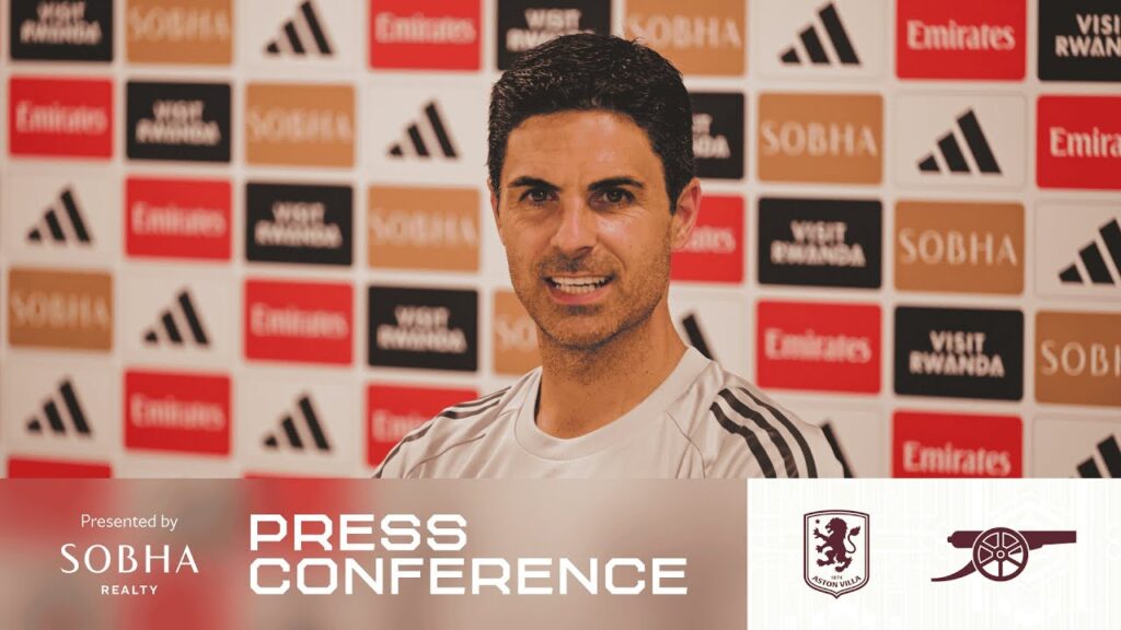 PRESS CONFERENCE | Mikel Arteta previews Aston Villa | Rice, Saliba and Trossard injury updates
