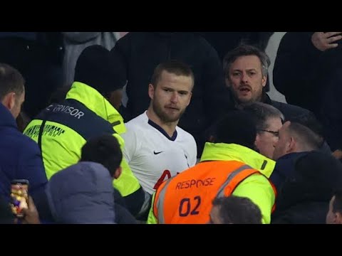 Eric Dier confronts a fan who abused his brother after Spurs crash out of FA Cup!