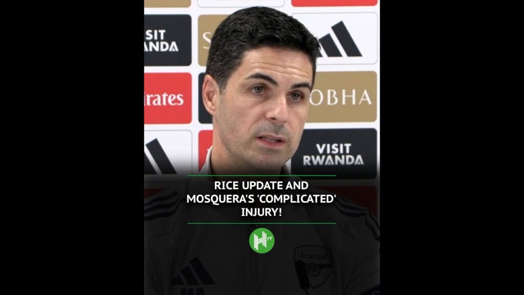 Mikel Arteta gives an update on the fitness of Declan Rice and Cristhian Mosquera🤕