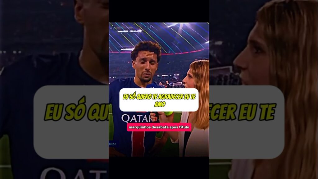 MARQUINHOS DESABAFA APÓS TÍTULO 🥺🙏🏽 #marquinhos #psg #ucl #championsleague
