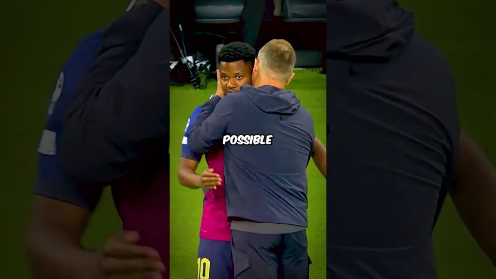 Yamal gave his place in the lineup for Ansu Fati 😭😇