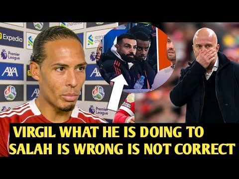 ✅Virgil van Dijk Voices Frustration Over Arne Slot’s Salah Decision in Leeds Draw🔥
