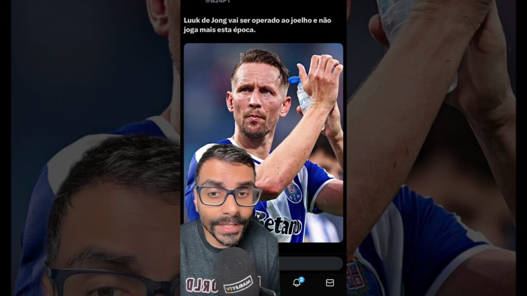 Acabou a época para Luuk de Jong 😖 #futebol #ligaportugal #fcporto #luukdejong #lesao