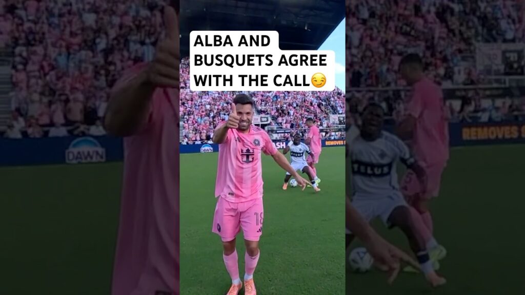 Jordi Alba and Sergio Busquets REFCAM REACTIONS😎