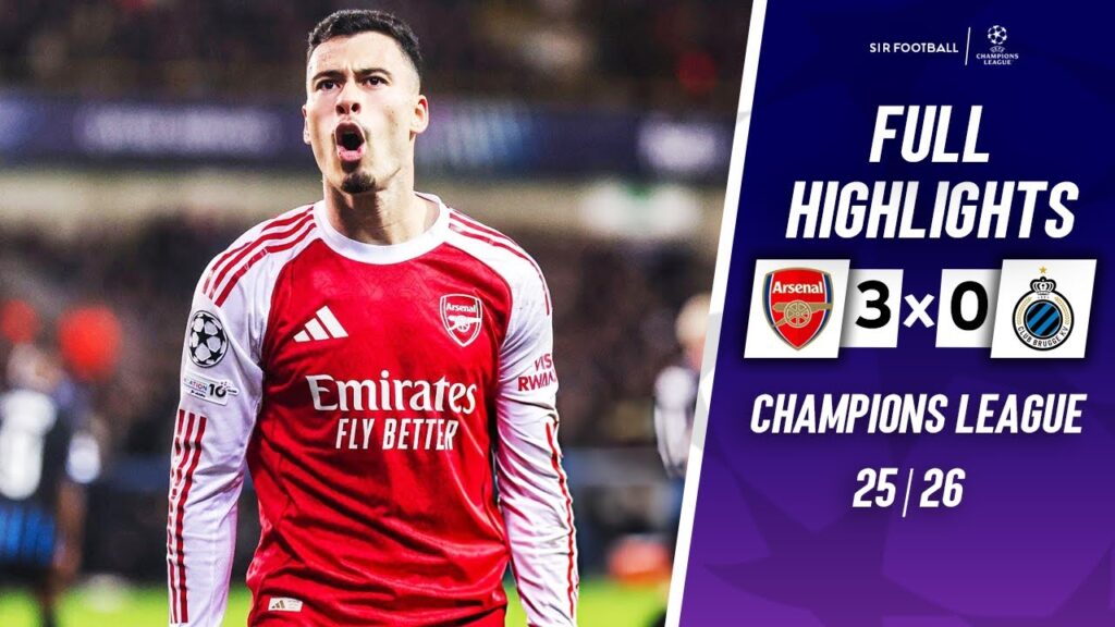 Club Brugge vs Arsenal 0-3 - Highlights & All Goals - Madueke Brace & Gabriel Martinelli Goal